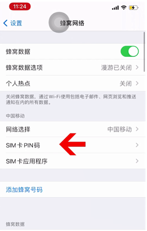 阆中苹果14维修网分享如何给iPhone14的SIM卡设置密码 