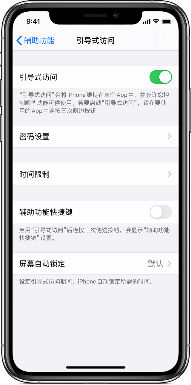 阆中苹果手机维修分享如何在 iPhone 上退出引导式访问 