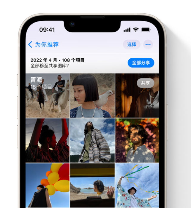 阆中苹果维修网点分享在 iPhone 上使用共享图库 