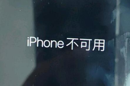 阆中苹果服务网点分享锁屏界面显示“iPhone 不可用”如何解决 