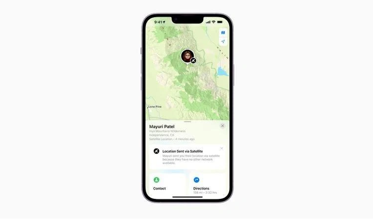 阆中苹果14维修分享iPhone14系列中 FindMy功能通过卫星分享位置方法教程 