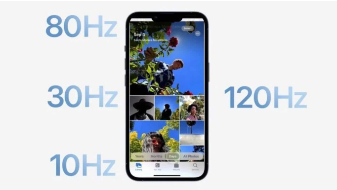 阆中苹果14维修分享iPhone 14有高刷吗 